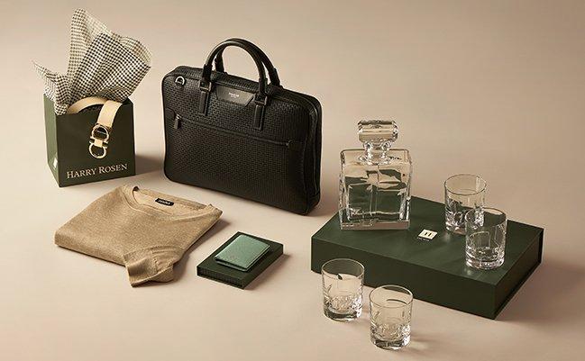 Collection of curated gifts for men
