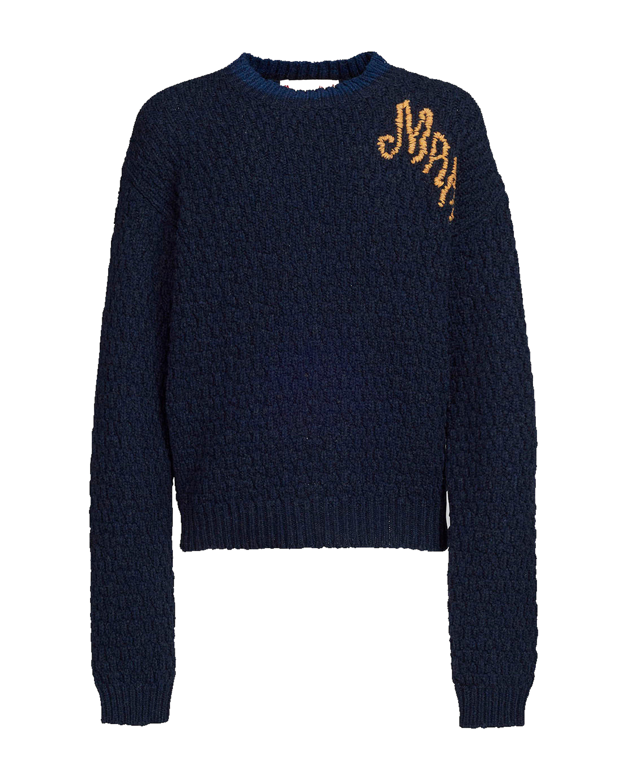 Marni Fuzzy Logo Crewneck: Luxury Off-Body Comfort for Men