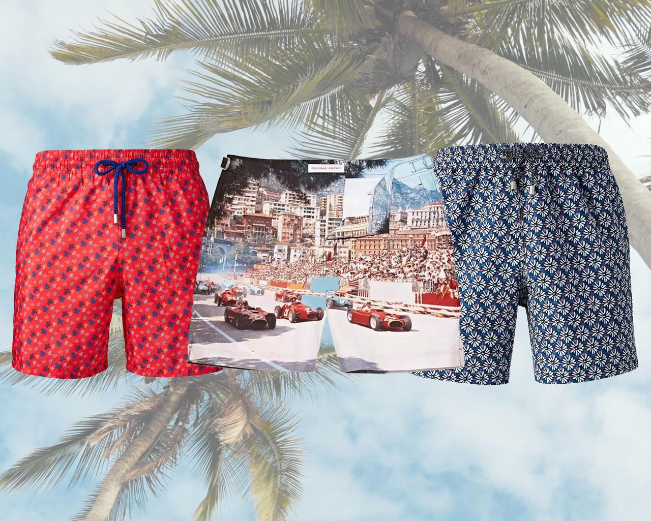 Swimwear displayed to emphasize how to pack for a tropical vacation