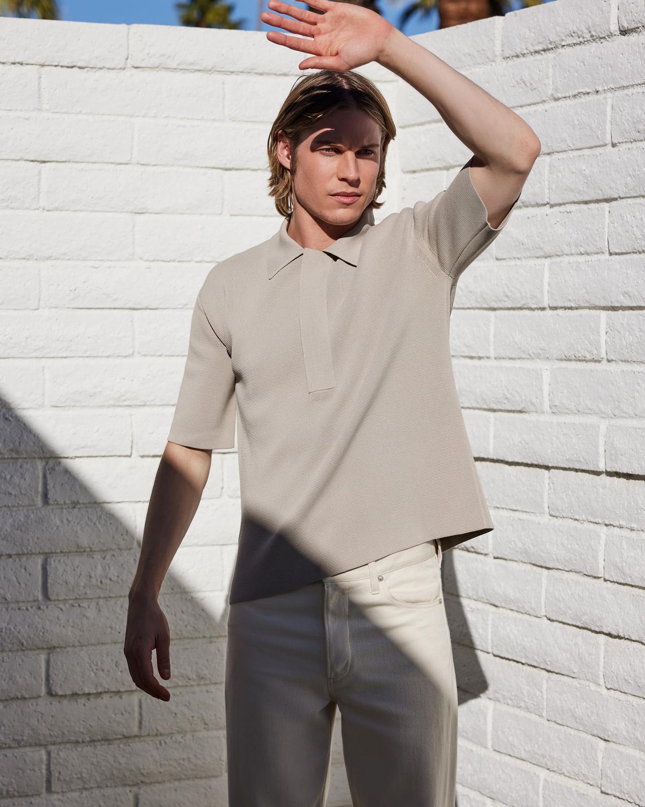 Man wearing Jil Sander at Harry Rosen