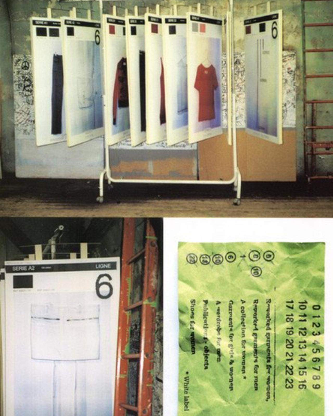 poster boards with designs of clothing