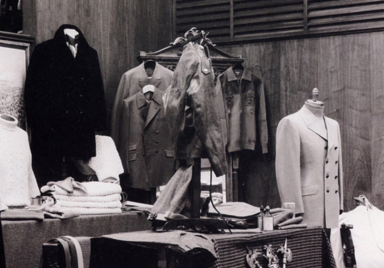Merchandise displayed inside our first store.