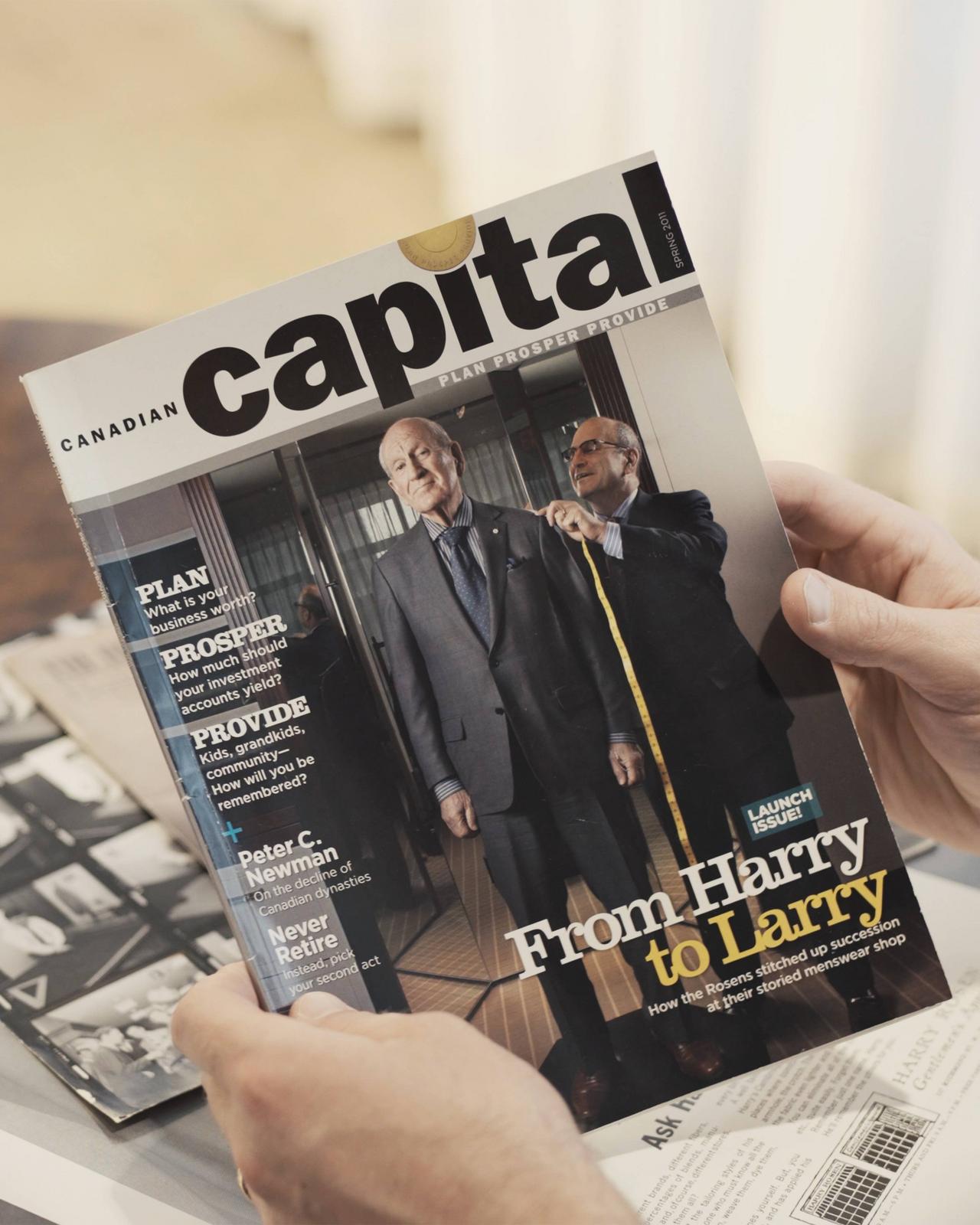 A person holding a magazine