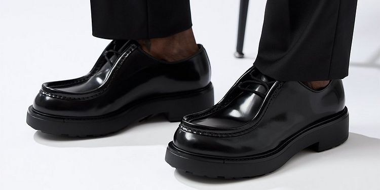 Prada Brushed Leather Derby Brogues | Dress Shoes | Harry Rosen Prada Brushed Leather Derby Brogues | Dress Shoes | Harry Rosen