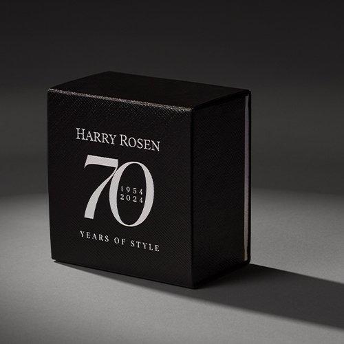 Harry Rosen 70th anniversary capsule collection message