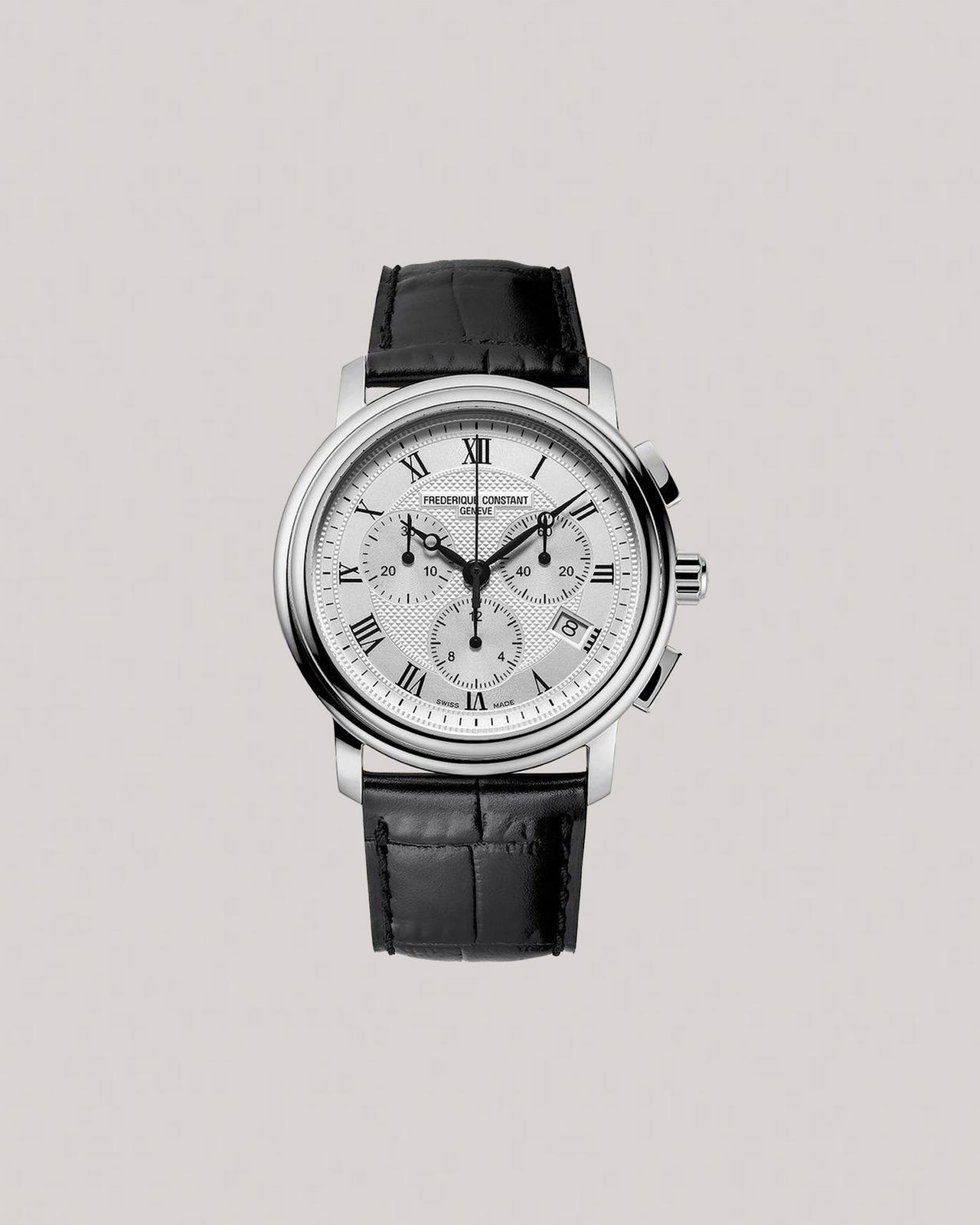 Frederique Constant Montre a Mouvement a Quartz avec Chronograph