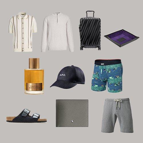 Collage of gifts for dad