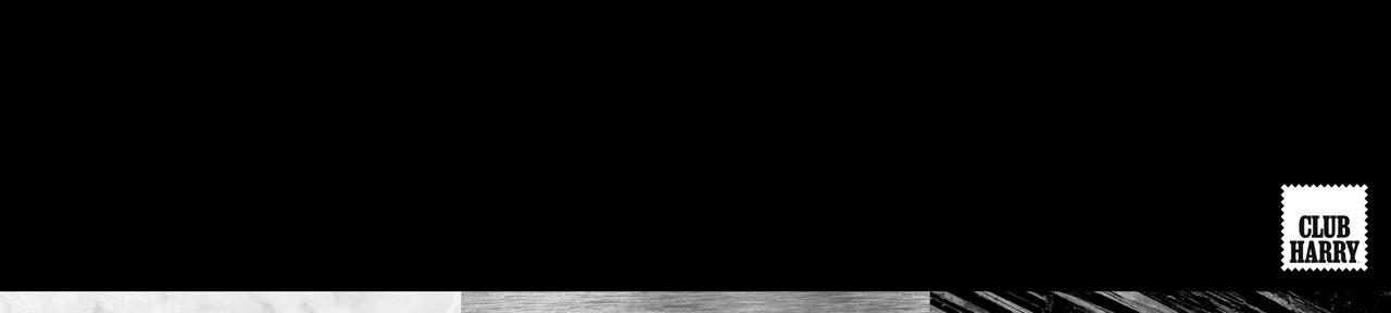Black banner with Club Harry