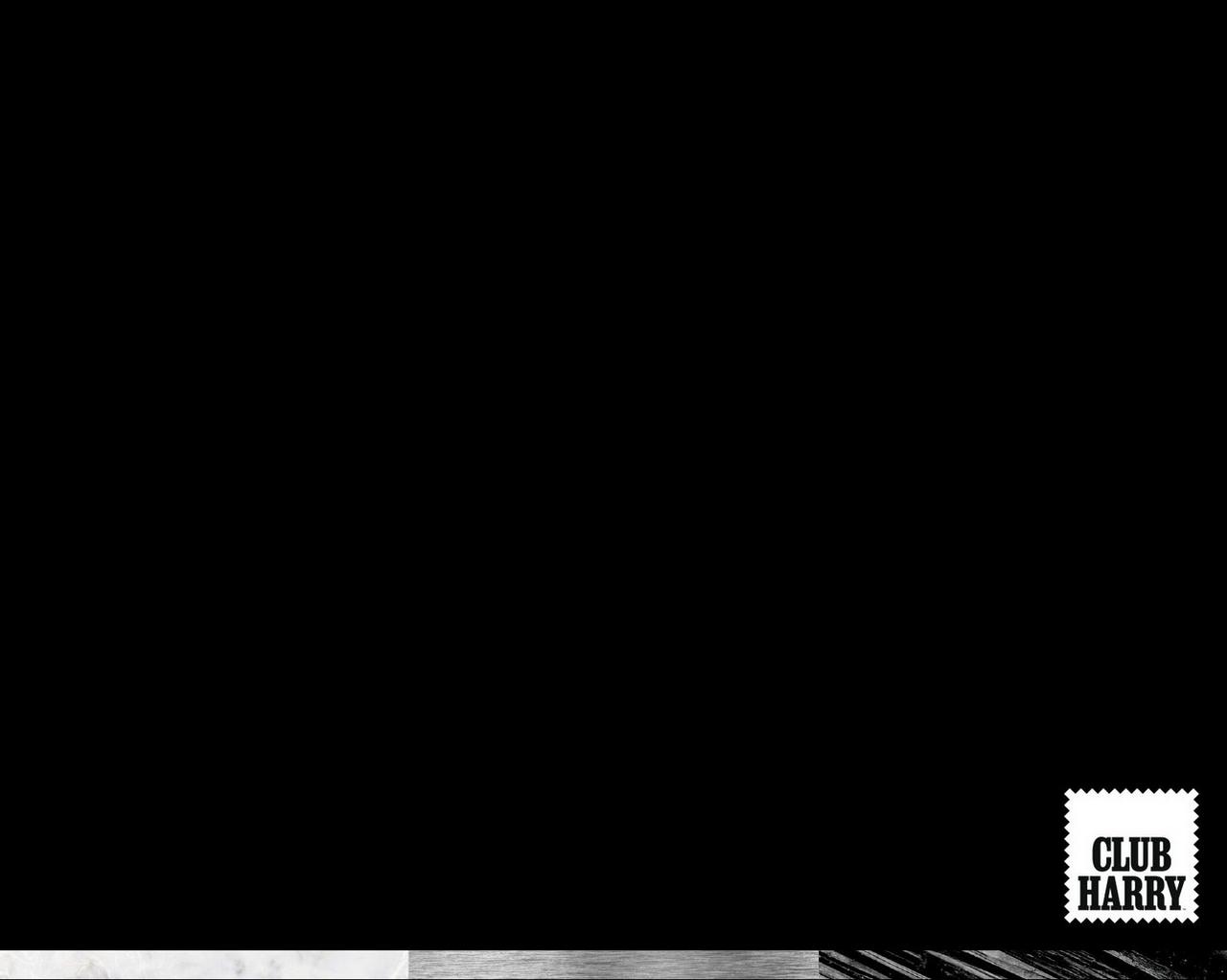 Black banner with Club Harry