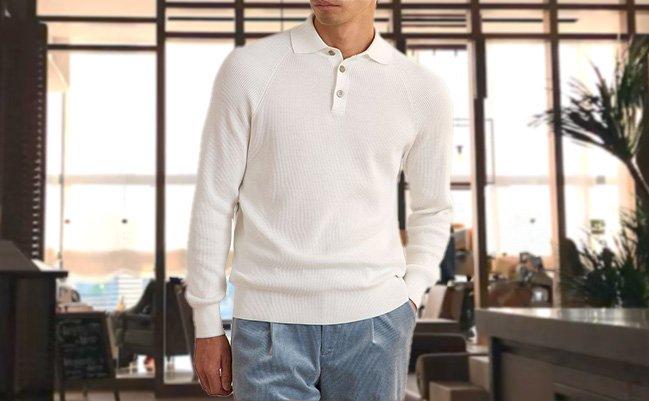 Male model wearing Brunello Cucinelli
