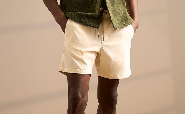 Male wearing shorts