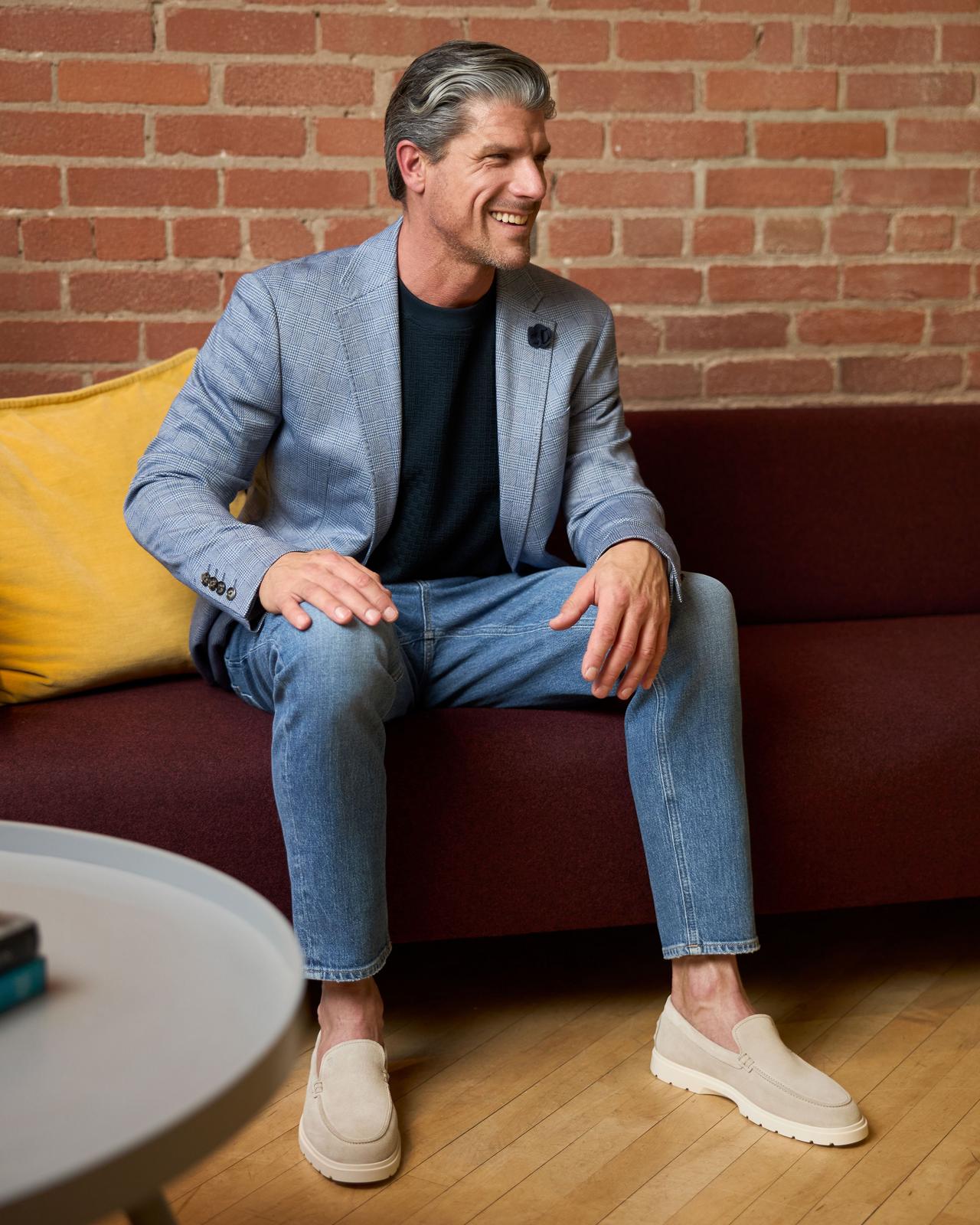 Male wearing outfit signifying make a statement date night outfit