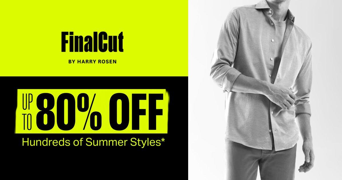 FinalCut summer styles: up to 80% off banner