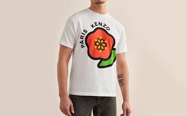 Kenzo flower bloke t-shirt