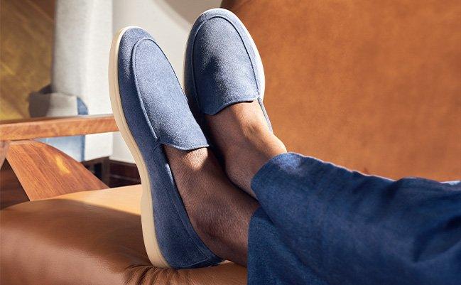 Henderson blue loafers