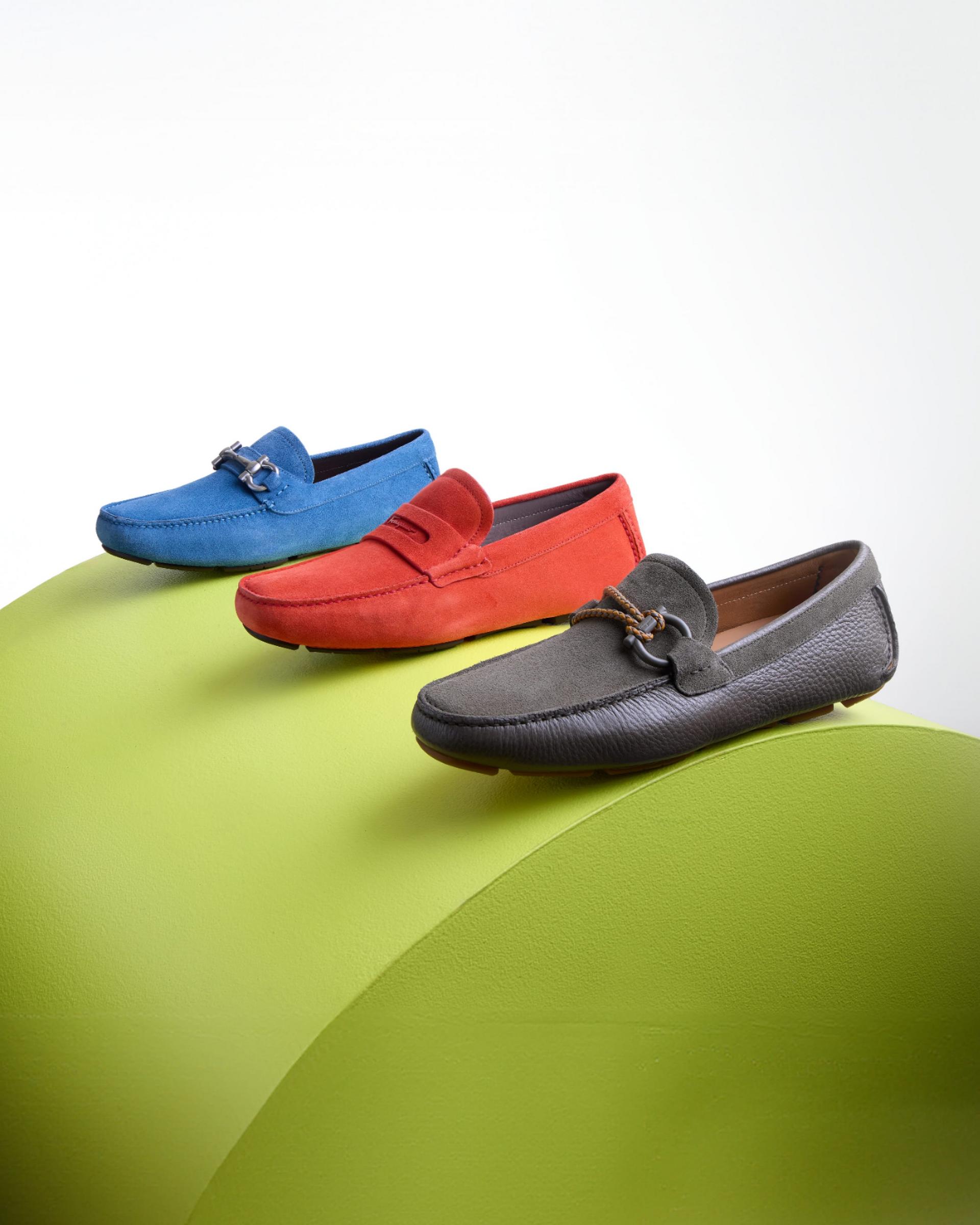 Different colors of Ferragamo Loafers 