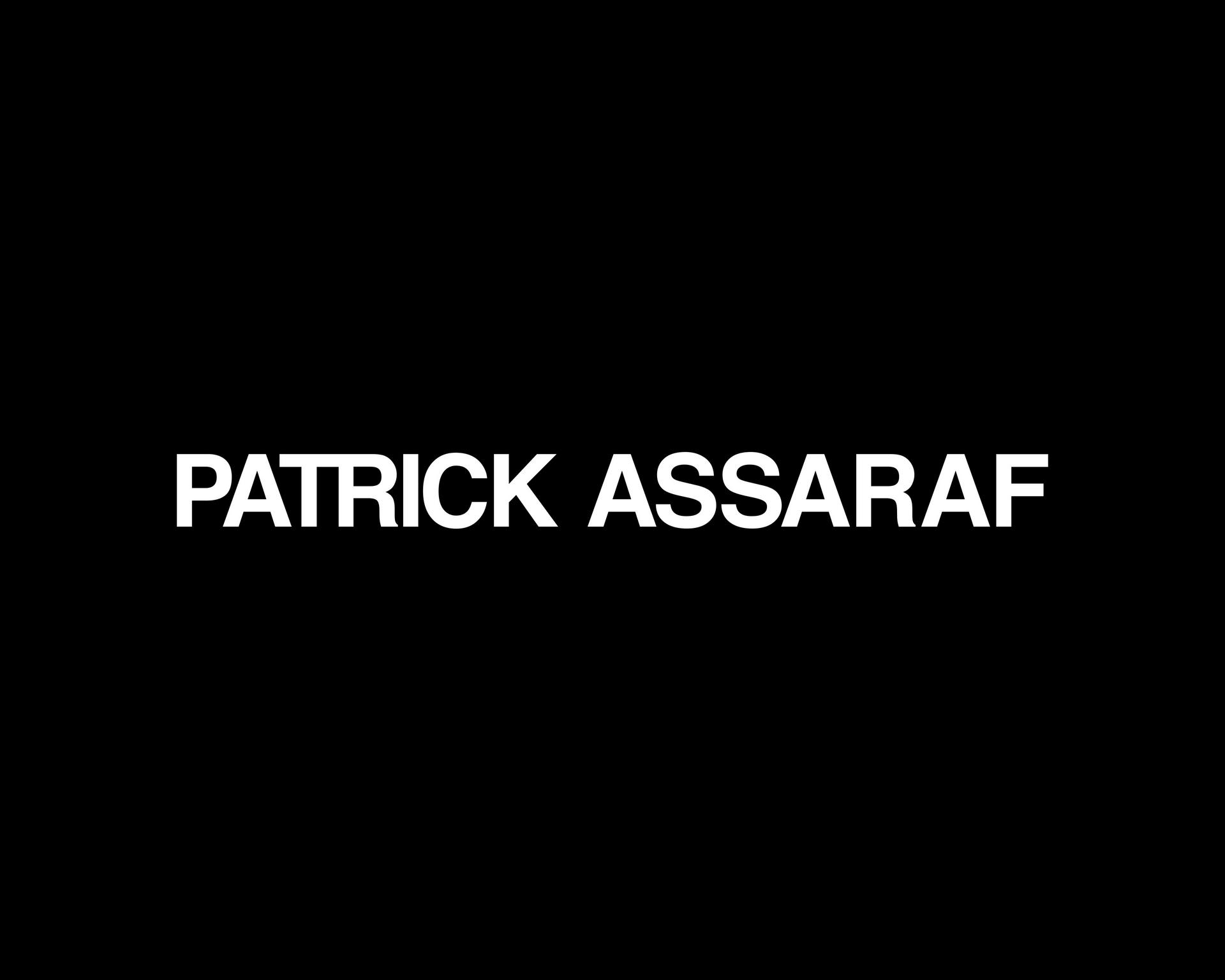 Logo Patrick Assaraf sur fond noir