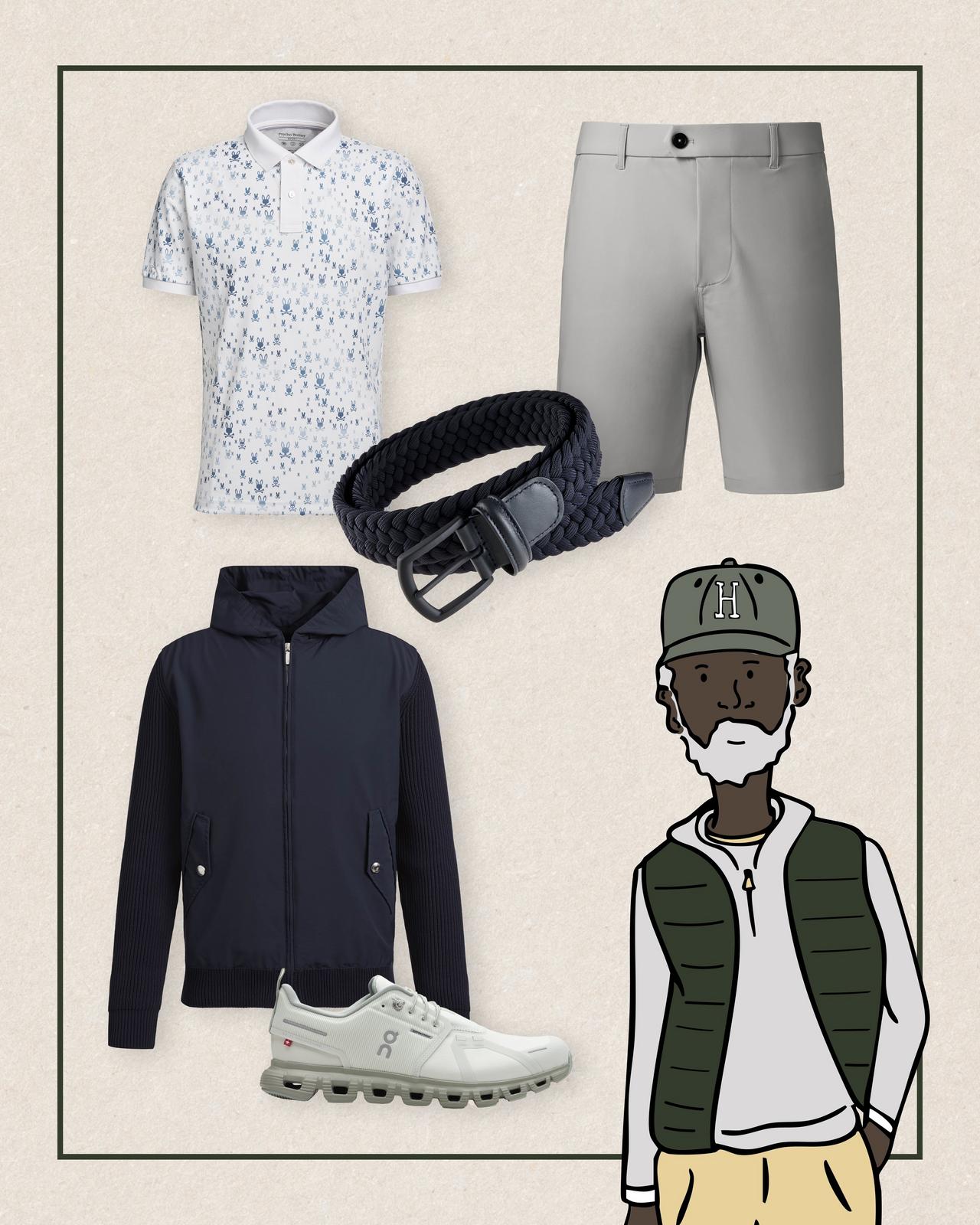 The image showing different gifts ideas for sporty kind dad