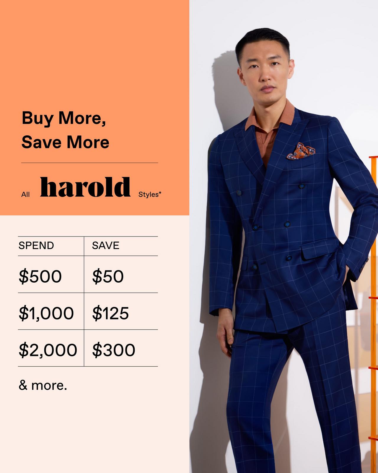Buy More, Save More on All Harold Styles