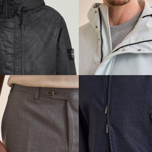 An image showing four different types of Technical Fabrics