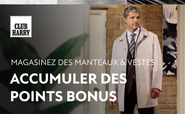 Image montrant un événement Club Harry : magasinez des manteaux et des vestes et obtenez des points bonis
