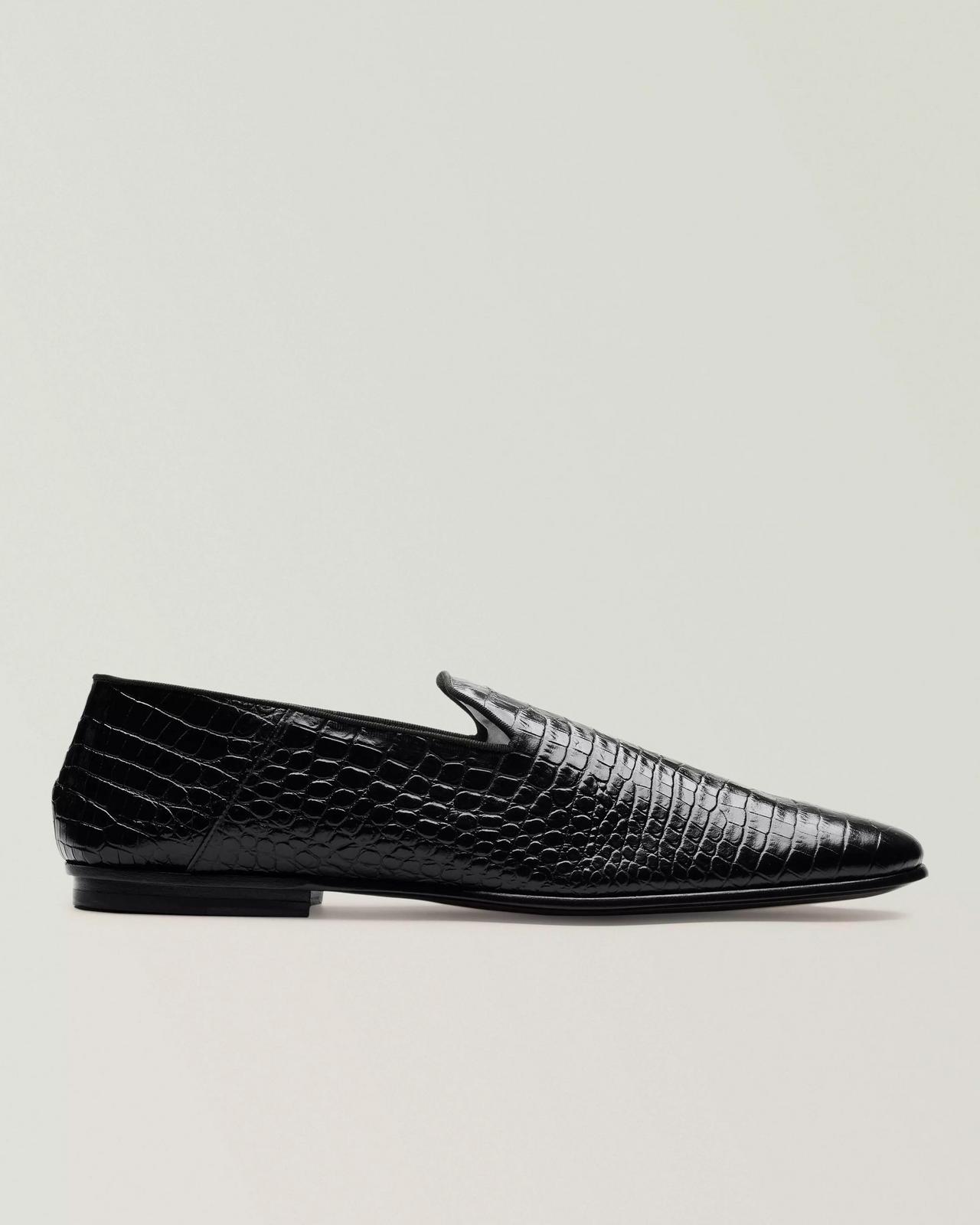TOM FORD Chaussure lacée Elkan en cuir verni à tige en une seule pièce