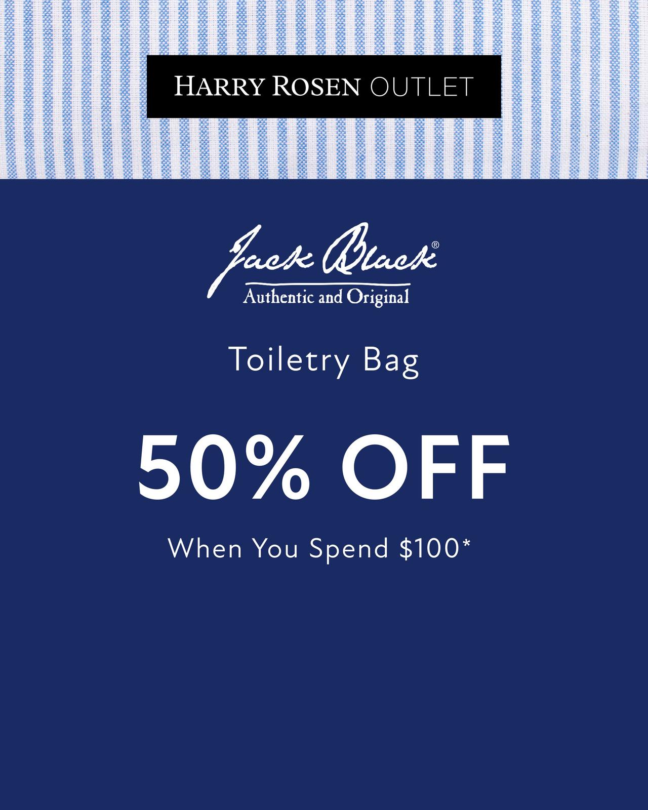 A dark blue background showing Jack Black Offer