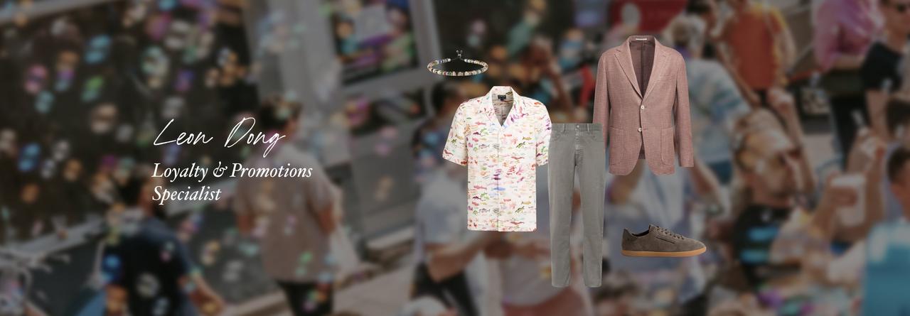 A collage showing clothes, footwear and accessories for men