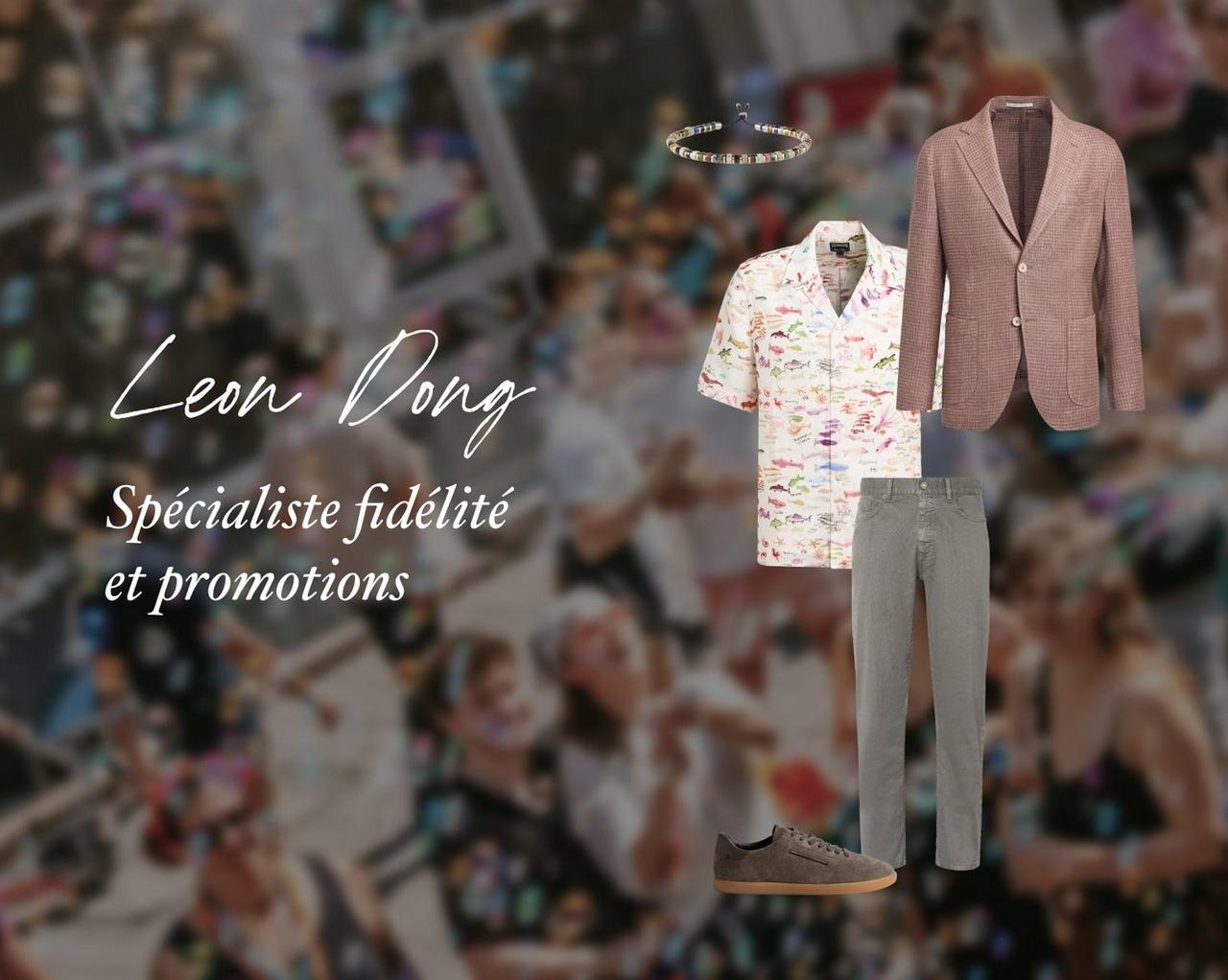 Un collage montrant des vêtements, des chaussures et des accessoires pour hommes