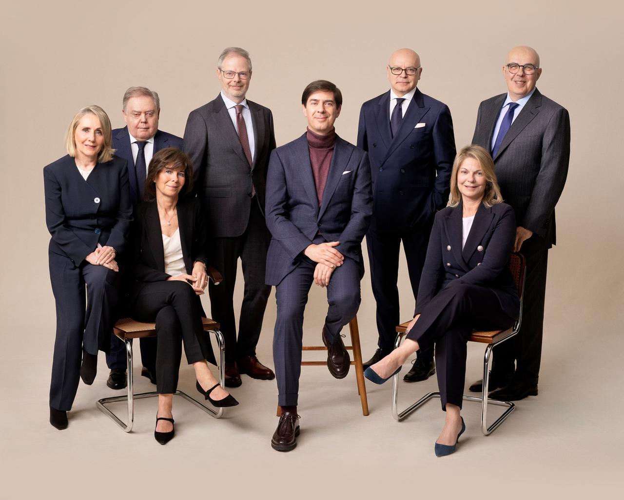 Canali family: Nicoletta, Maurizio, Maria Grazia, Paolo, Stefano, Giorgio, Elisabetta, Gianni