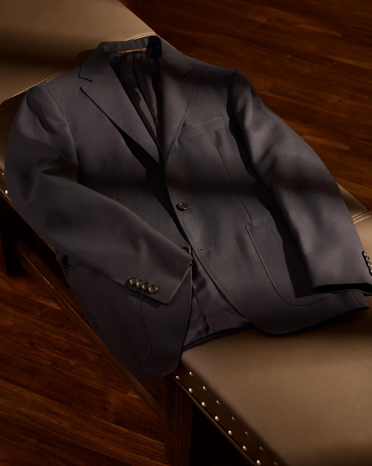 Sport jacket displayed illustrating timeless staples