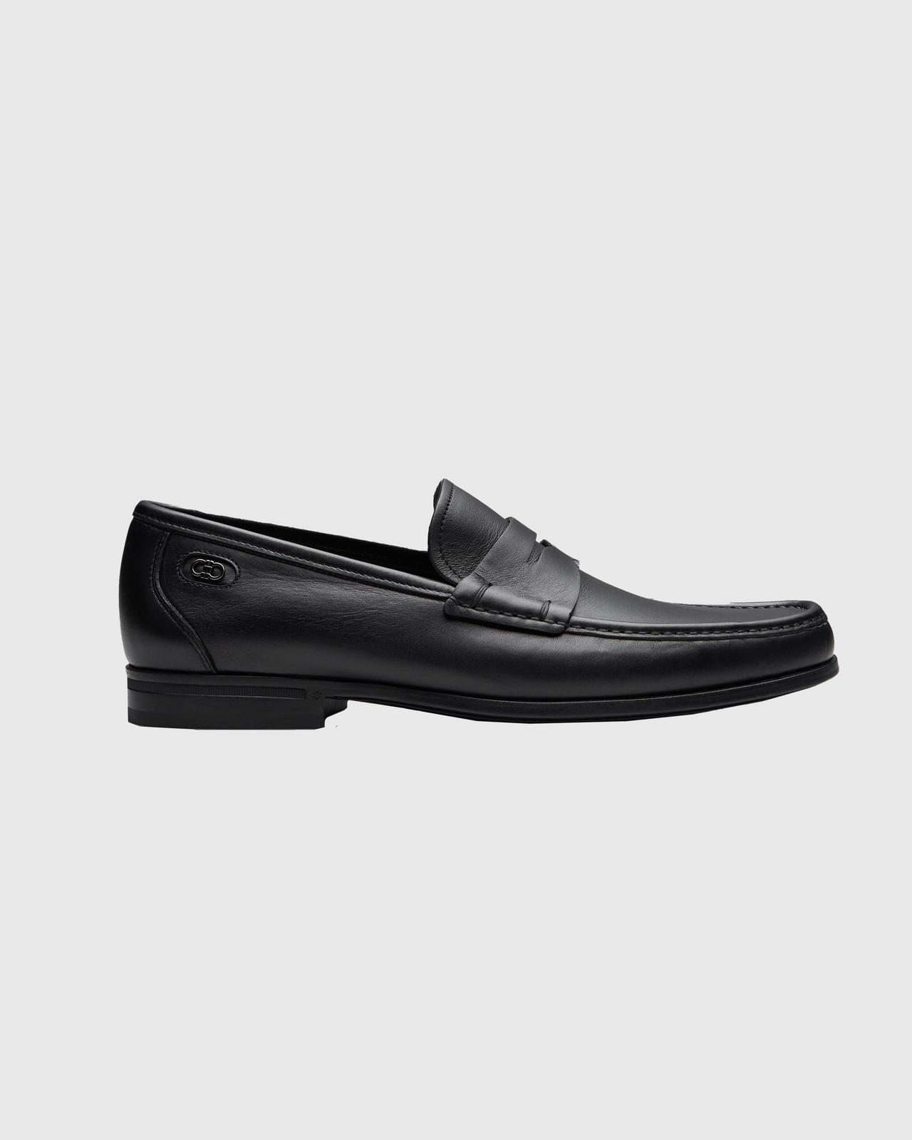 A display of Ferragamo Athen Leather Penny Loafers