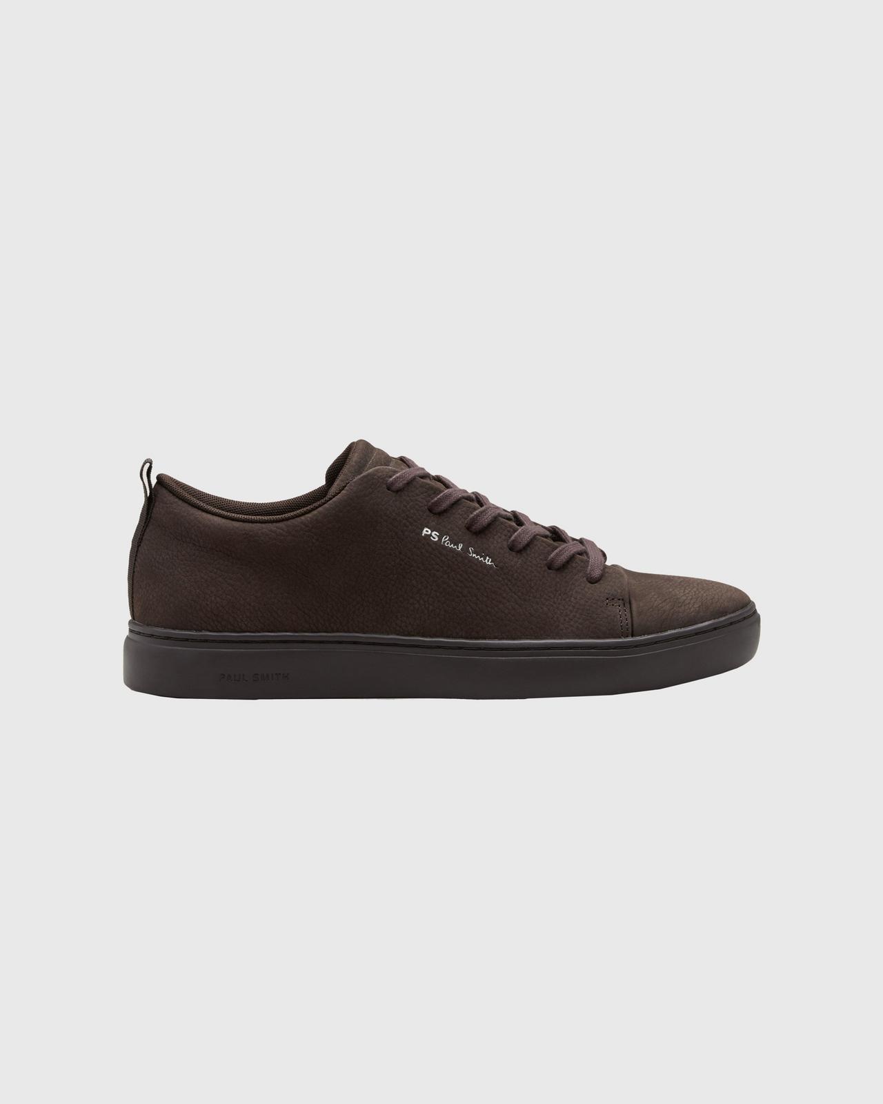 Un présentoir de espadrilles Lee en cuir nubuck de Paul Smith