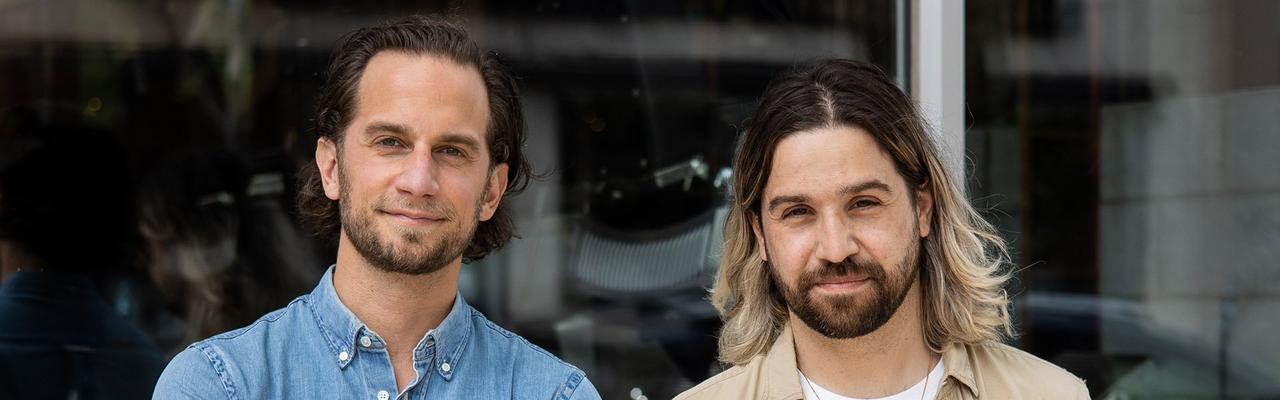 Wise founders André Barsalou (left) and Simon Chercuitte.