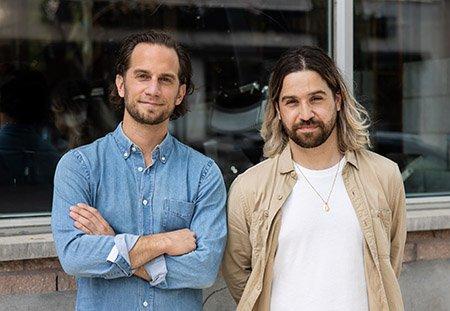 Les fondateurs Simon Chercuitte et André de la marque Wise