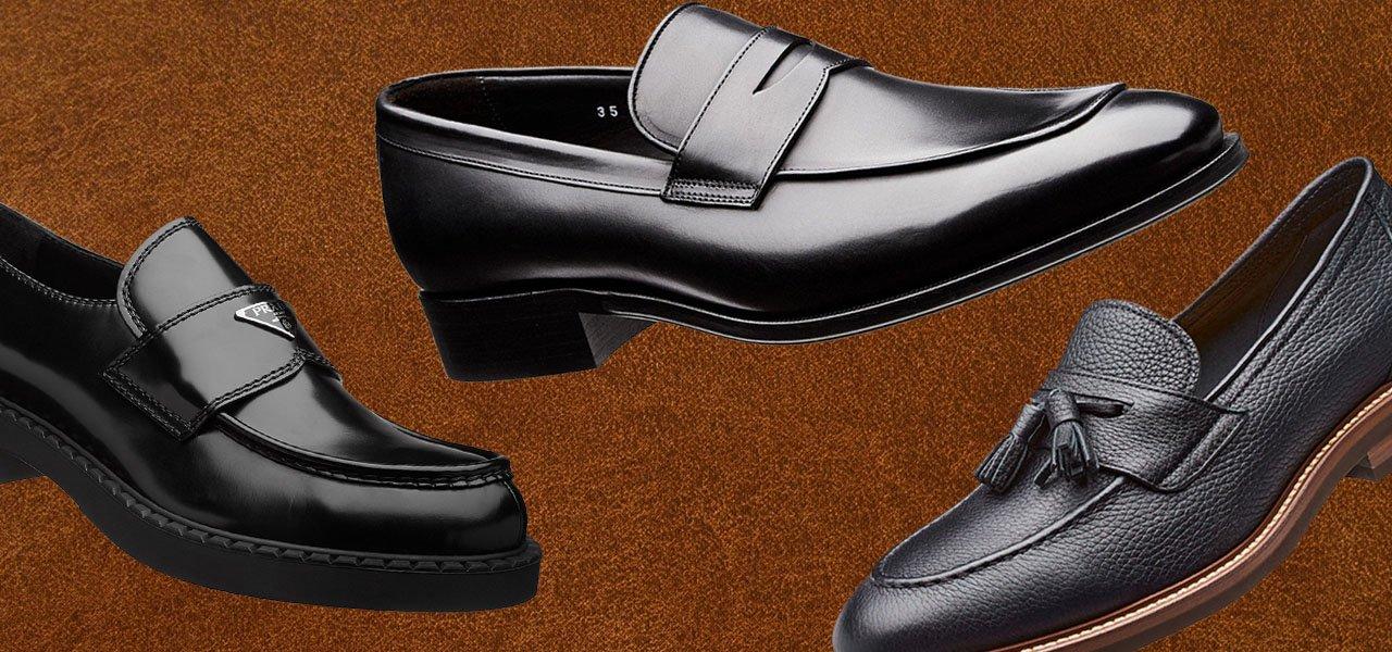 Mens black best sale summer loafers