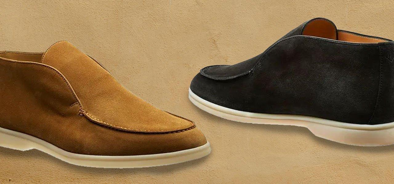 Loro Piana Summer Walk Shoes, Summer Walk Suede Shoes