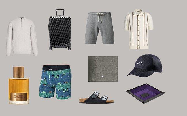Collage of gifts for dad