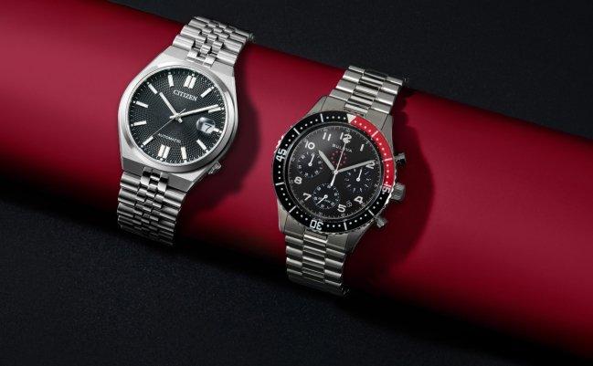 Deux montres en acier inoxydable de Citizen et Bulova