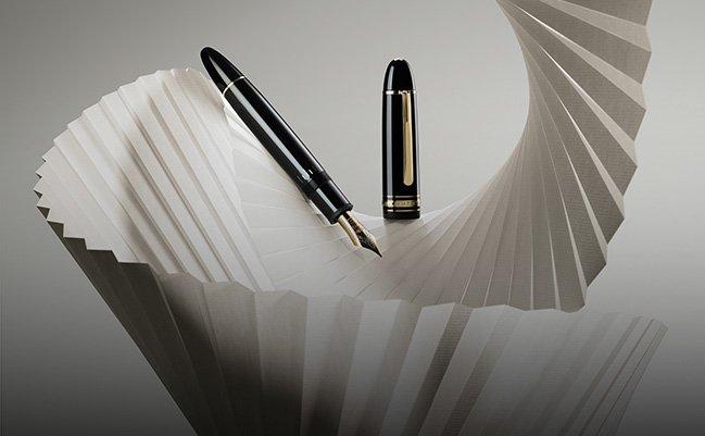 Black Montblanc luxury pen