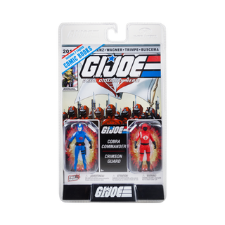 G.I. Joe Page Punchers 2pk Cobra Commander and Crimson Guard 3in Action Figures with 2 Comics McFarlane Toys