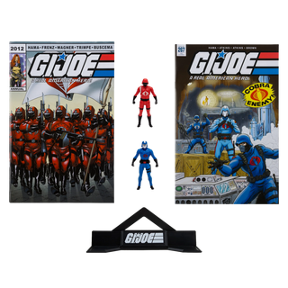 G.I. Joe Page Punchers 2pk Cobra Commander and Crimson Guard 3in Action Figures with 2 Comics McFarlane Toys
