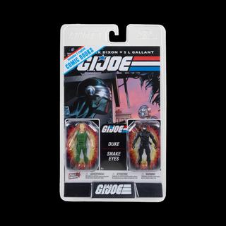 G.I. Joe Page Punchers 2pk Duke and Snake Eyes 3in Action Figures with 2 Comics McFarlane Toys