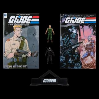 G.I. Joe Page Punchers 2pk Duke and Snake Eyes 3in Action Figures with 2 Comics McFarlane Toys