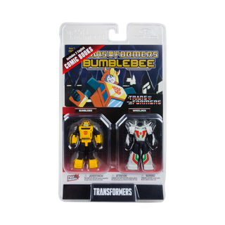 Transformers Page Punchers 2pk Bumblebee and Wheeljack 3in Action Figures with 2 Comics McFarlane Toys