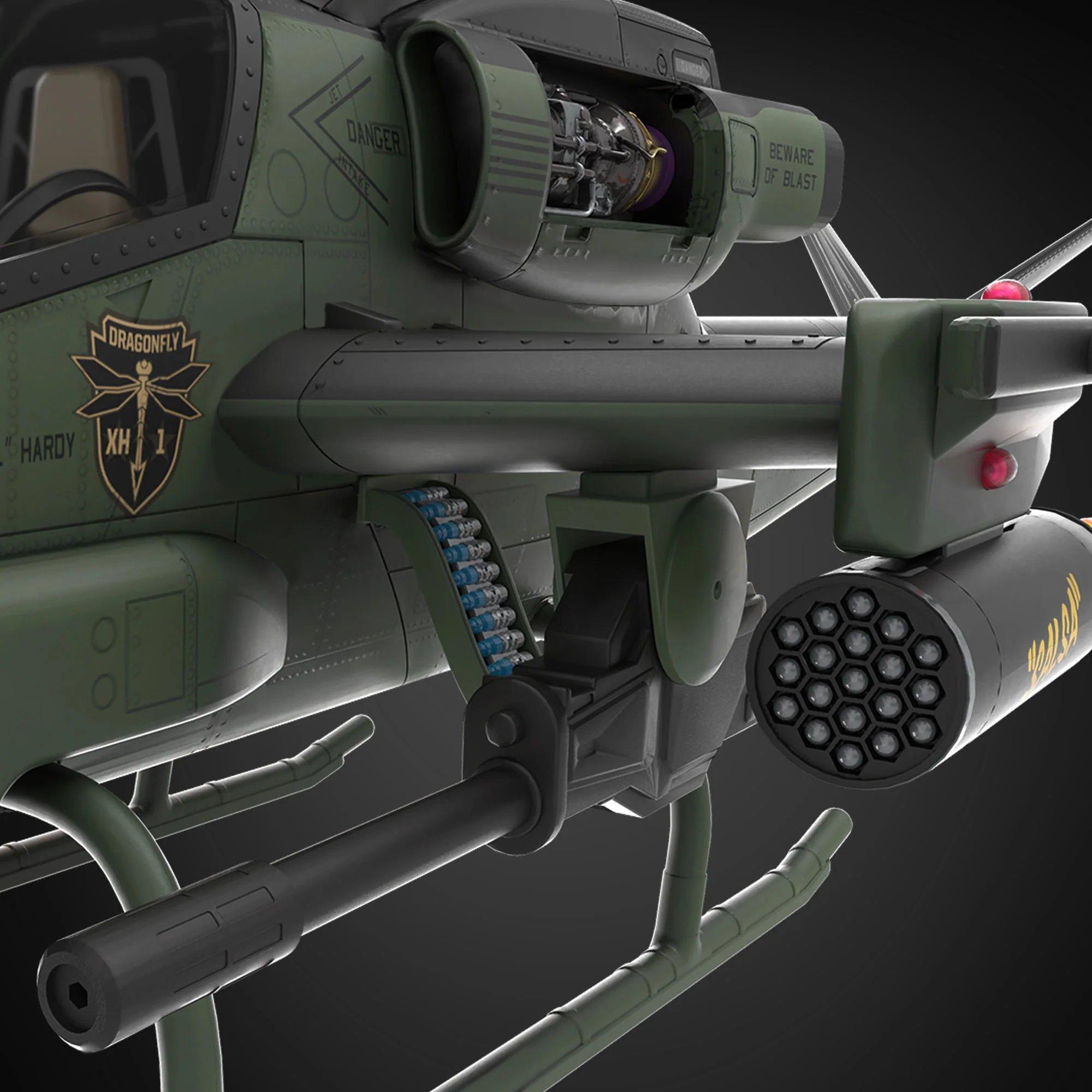 Haslab G.I.ジョー クラシファイド ドラゴンフライ (フィギュア無し) G.I. Joe Classified Series G.I. Joe Assault Copter Dragonfly