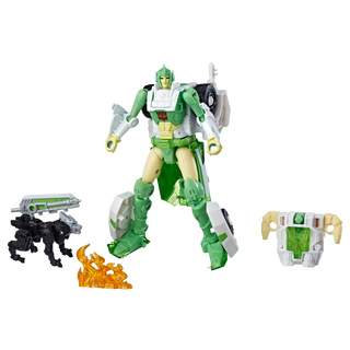 Transformers Generations War for Cybertron: Siege Deluxe Class Autobot Greenlight with Dazzlestrike
