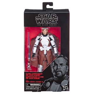 STAR WARS The Black Series 6-inch Clone Commander Obi-Wan Kenobi Exclusive  Figure - Hasbro Pulse