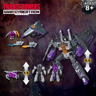 Transformers Toys Generations War for Cybertron Voyager WFC-S27 Decepticon Phantomstrike Squadron 4-Pack - Final Strike Figure Series: Part 2