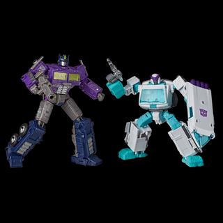 Transformers Generations Selects Deluxe WFC-GS17 Shattered Glass Ratchet and Optimus Prime Figure